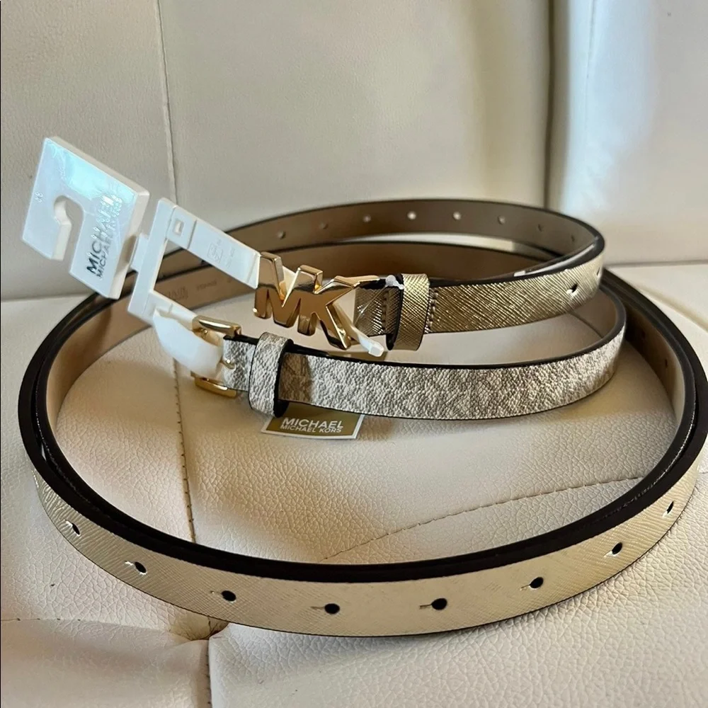 Michael Kors belt , 2 for 1 belt set - Picture 2 of 6